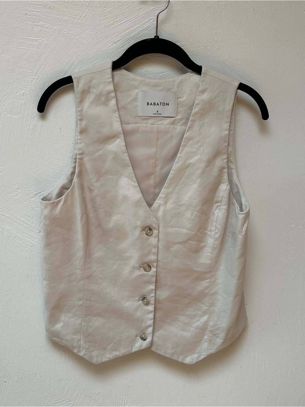 Aritzia - Babaton Cream Waist Coat